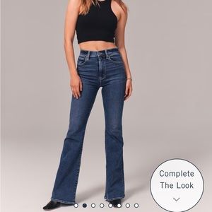 Abercrombie high rise flare Jean